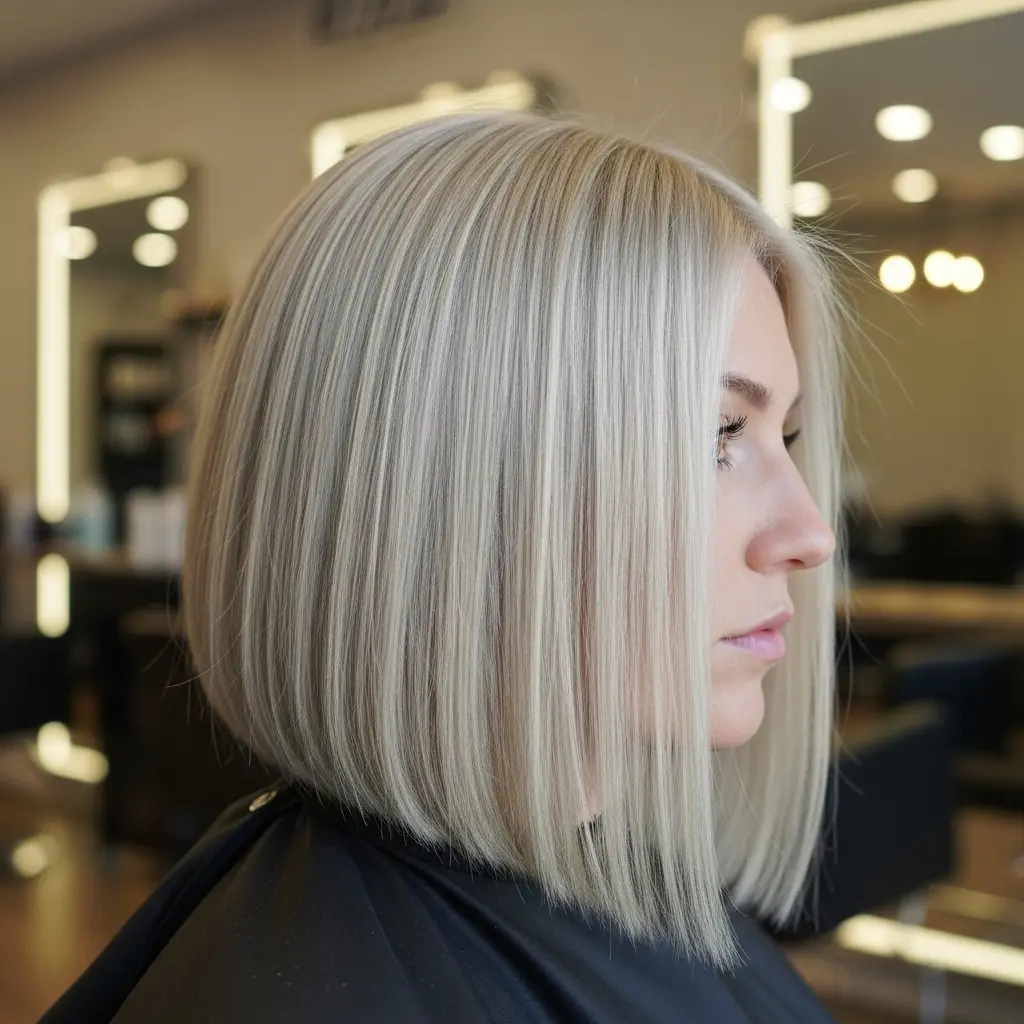 #10 Blunt Bob with Scalp Foiling