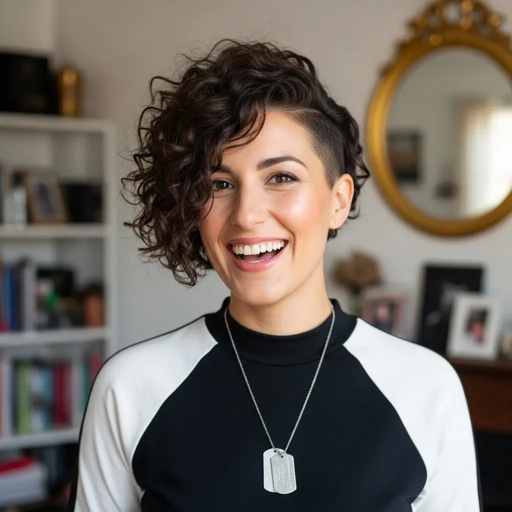 #11 Asymmetric Bob with a Side Part and Undercut