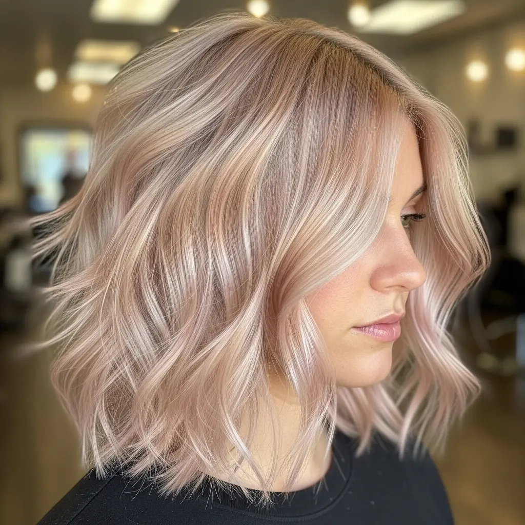 #11 Lived-in Choppy Textured Lob Cut