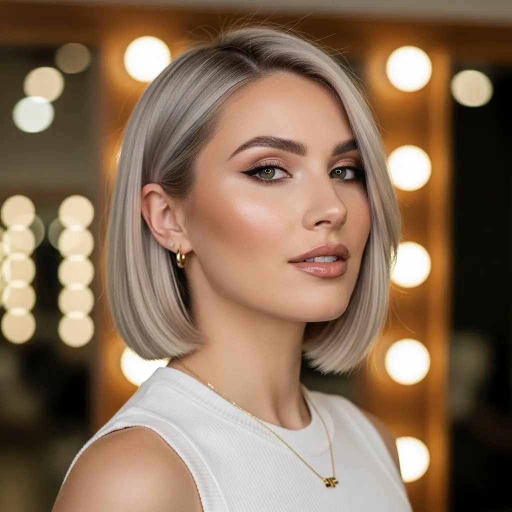 #11 Soft Blunt Modern Bob