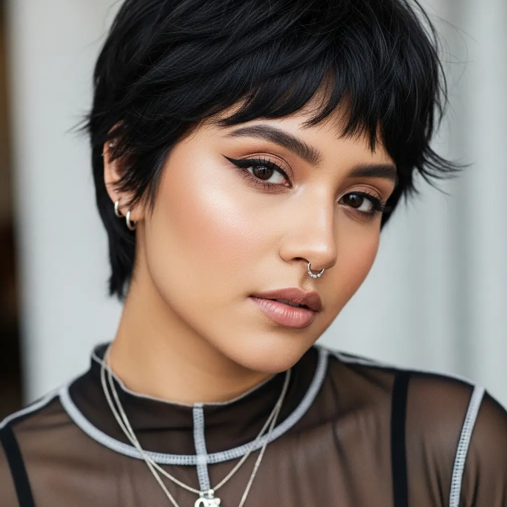 #12 Extra Short Pixie with Wispy Bangs