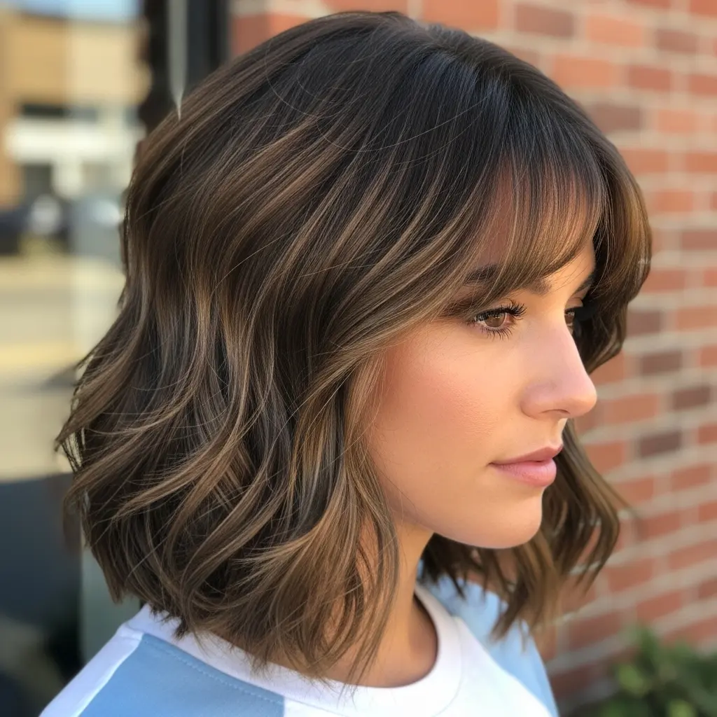 #13 Long Bobbed Hair with Subtle Choppy Layers