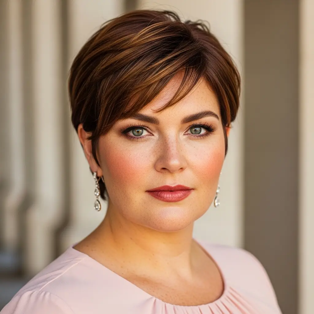 #14 Super Short Cut for Plus Size Women