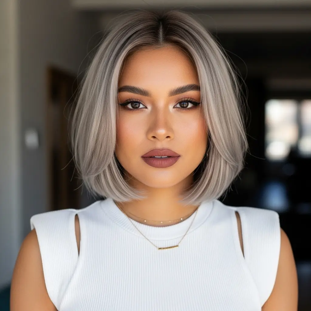 #14 Soft Blunt Cut with Invisible Layers