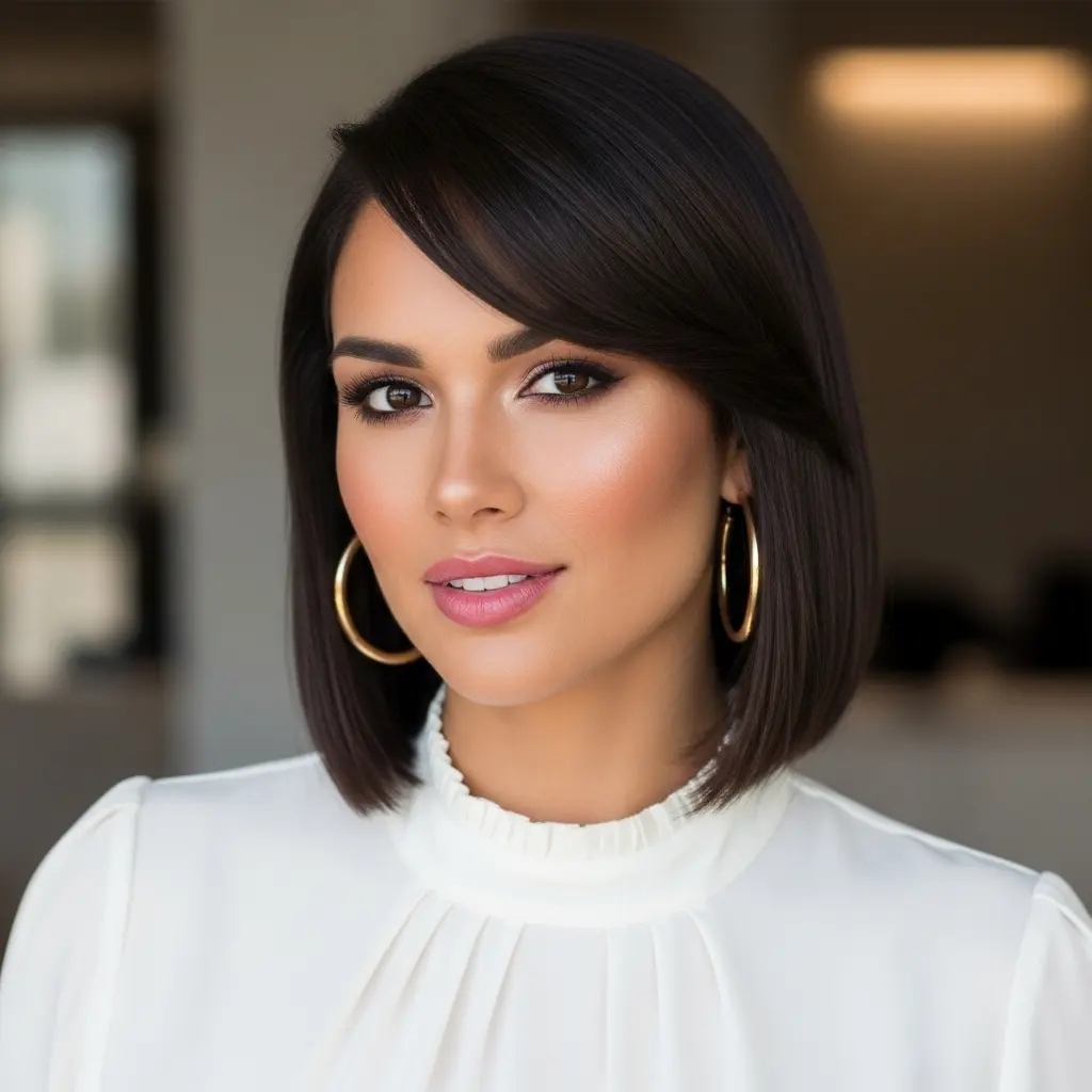 #14 Straight Bullet Bob with Side Bangs