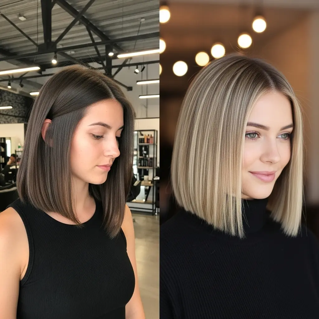 #15 Dark Blonde Blunt Cut with No Bangs