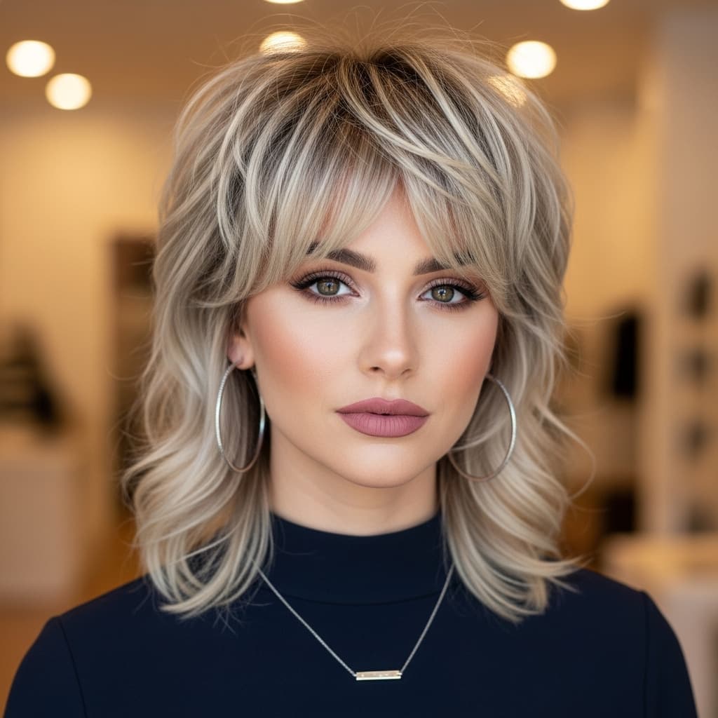 #15 Pixie-Inspired Blonde Mullet