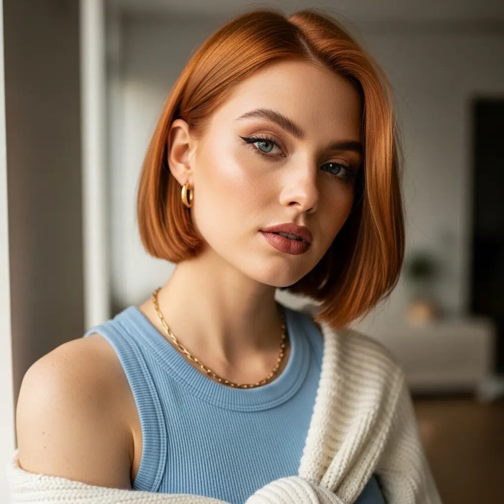 #16 90s-Inspired Copper Bob