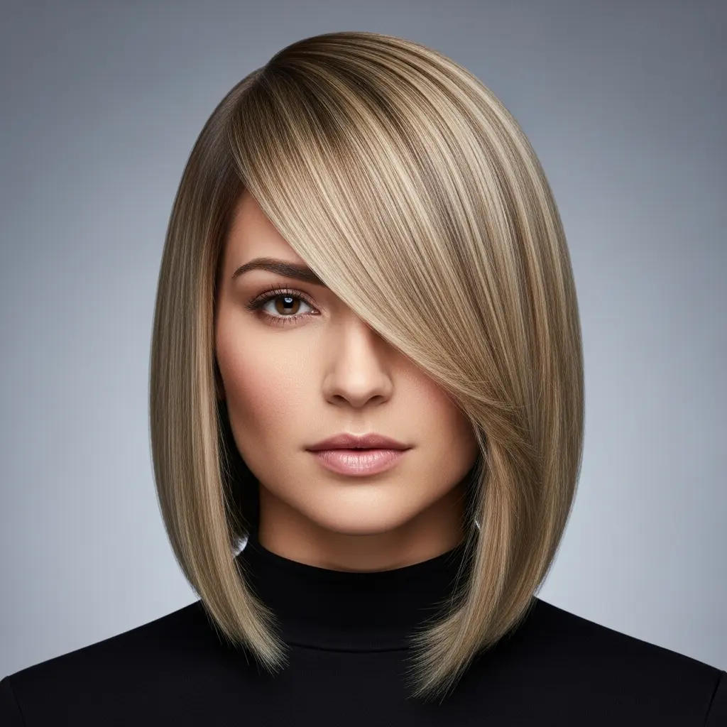 #18 Asymmetrical Long Bob
