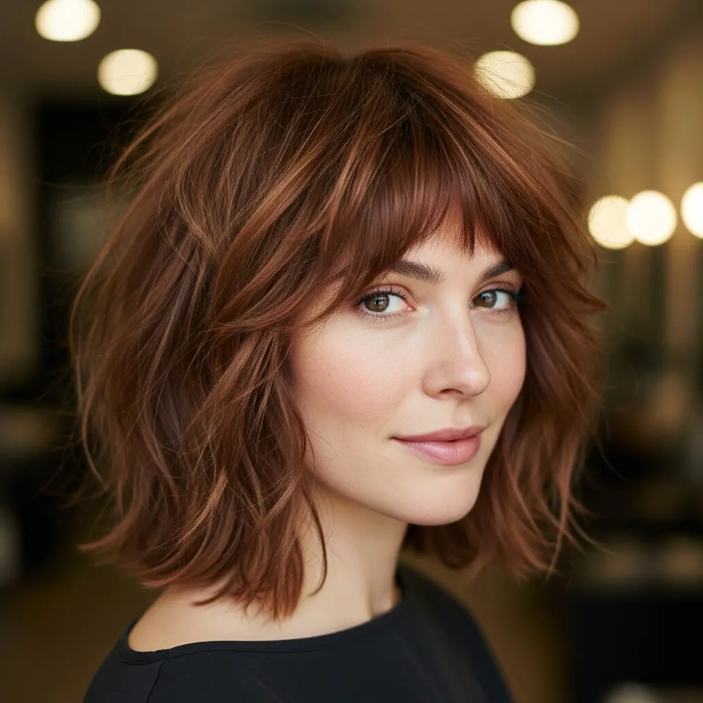 #18 Shaggy Bullet Bob Haircut