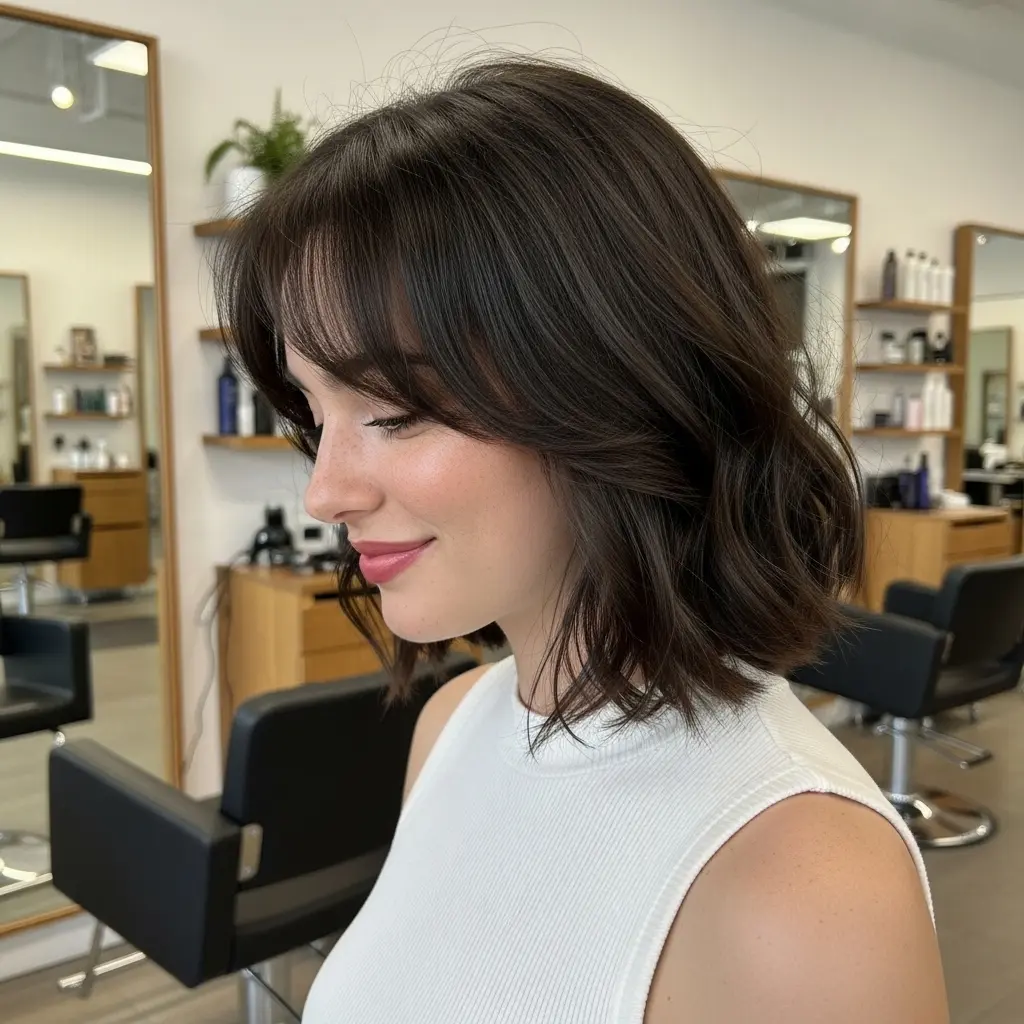 #2 Soft Italian Bob with Wispy Bangs