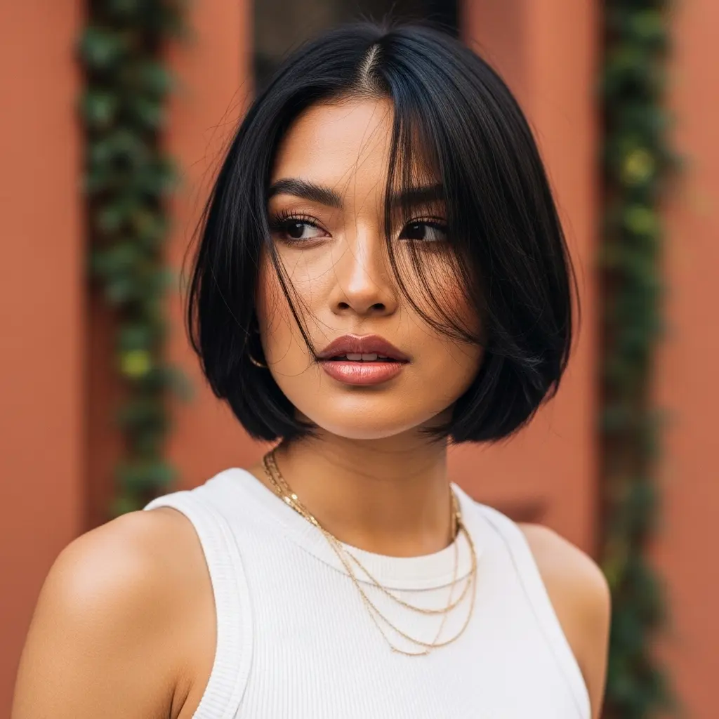 #2 Cute Short Bob with a Side Part