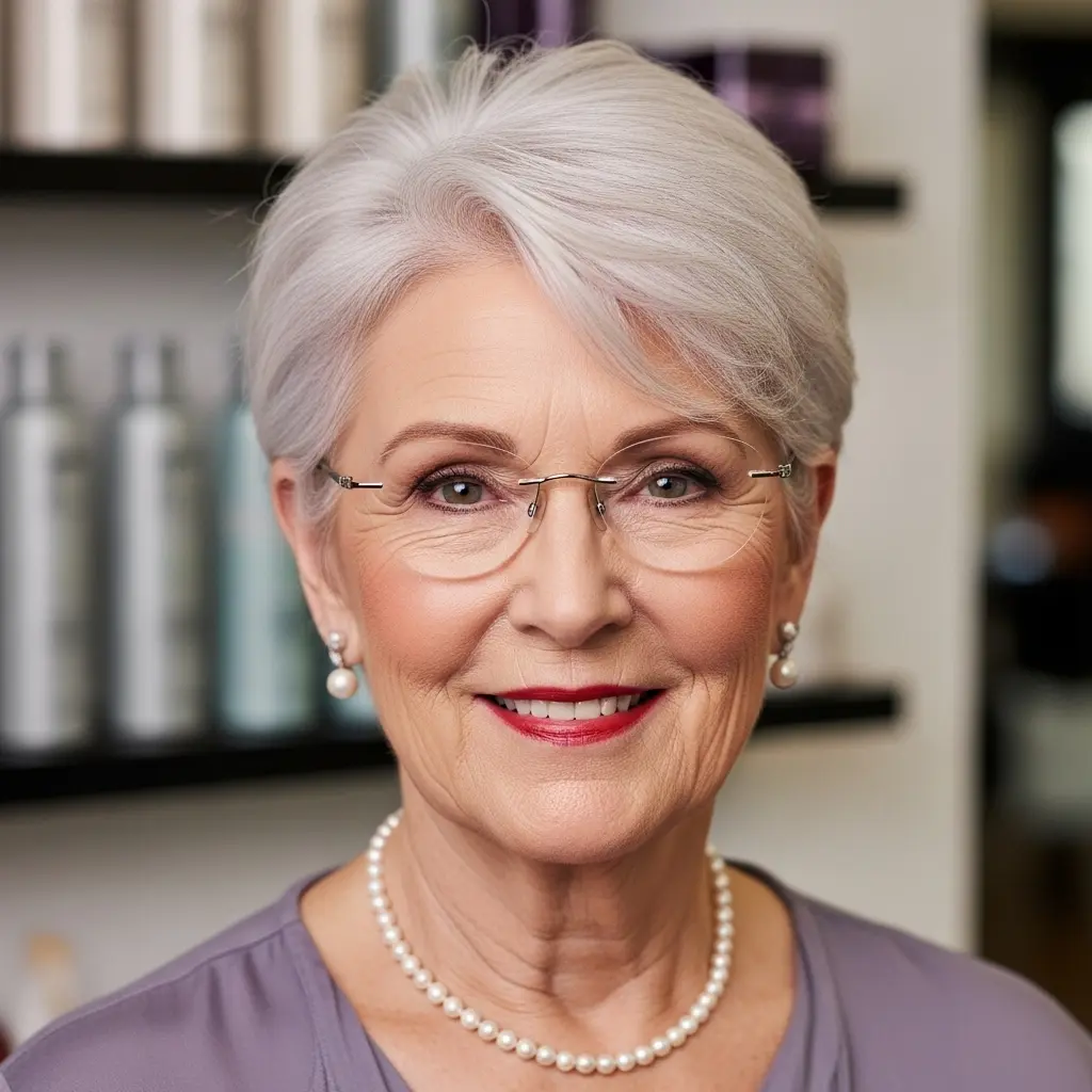 #20 Short Layered Haircut for Women Over 60