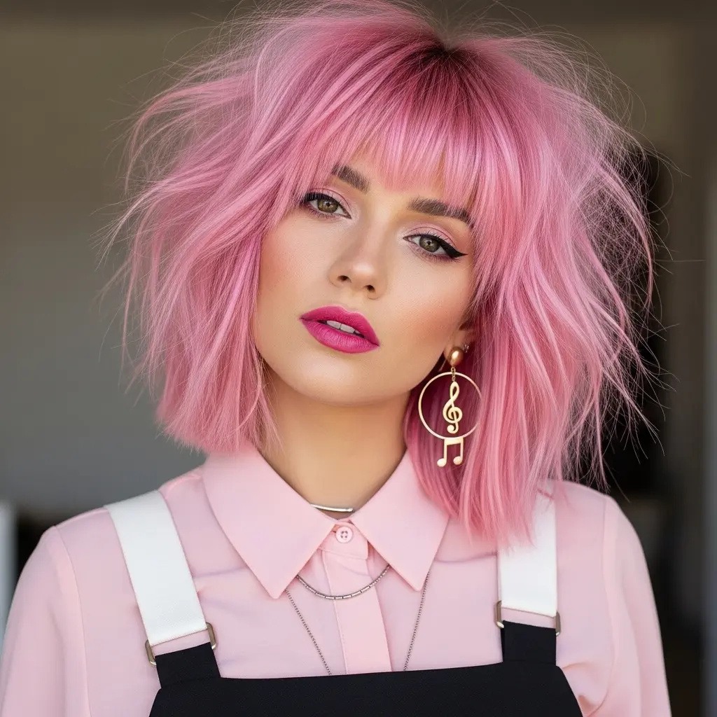 #24 Modern Pink Bullet Bob