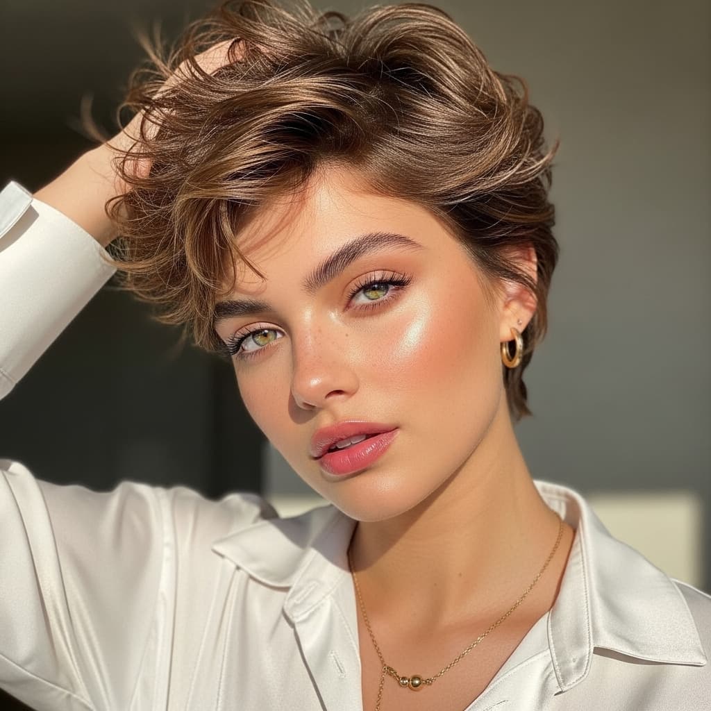 #25 Feminine Modern Mullet Pixie Combo