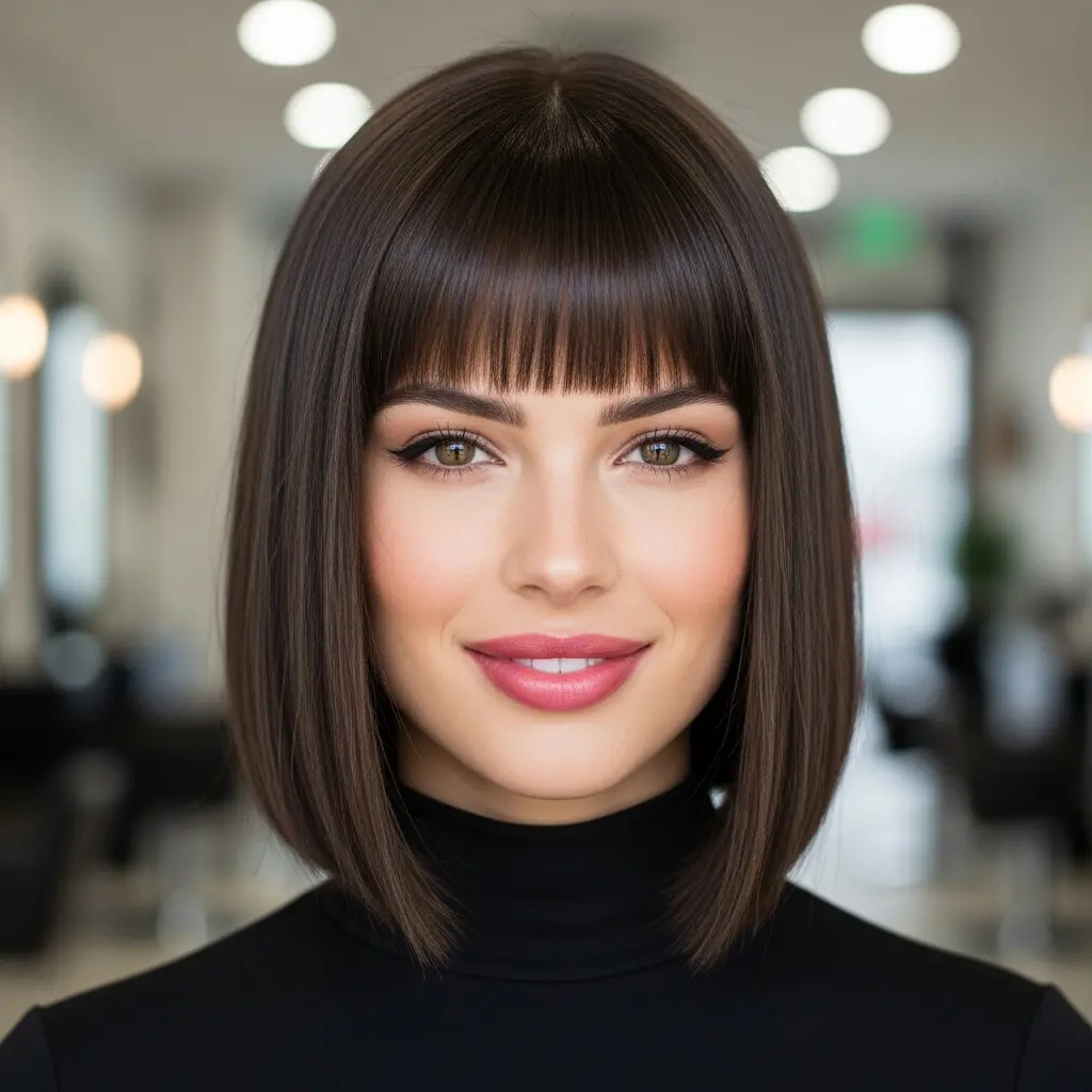 #26 Sleek Blunt Cut Bullet Bob