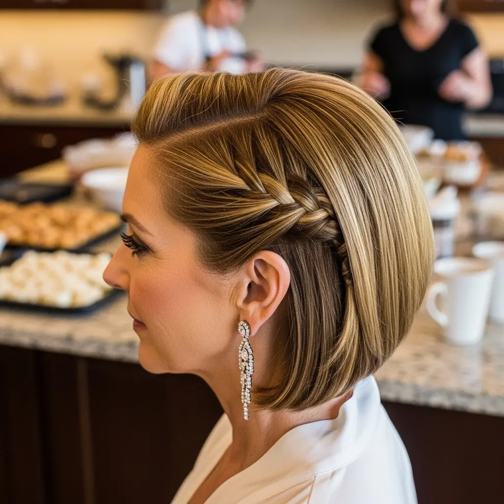 #3 Neat Side Braid for Mother of the Groom