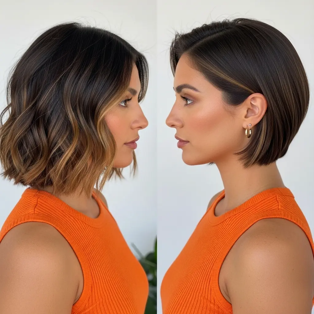 #3 One-Length Bob with No Bangs