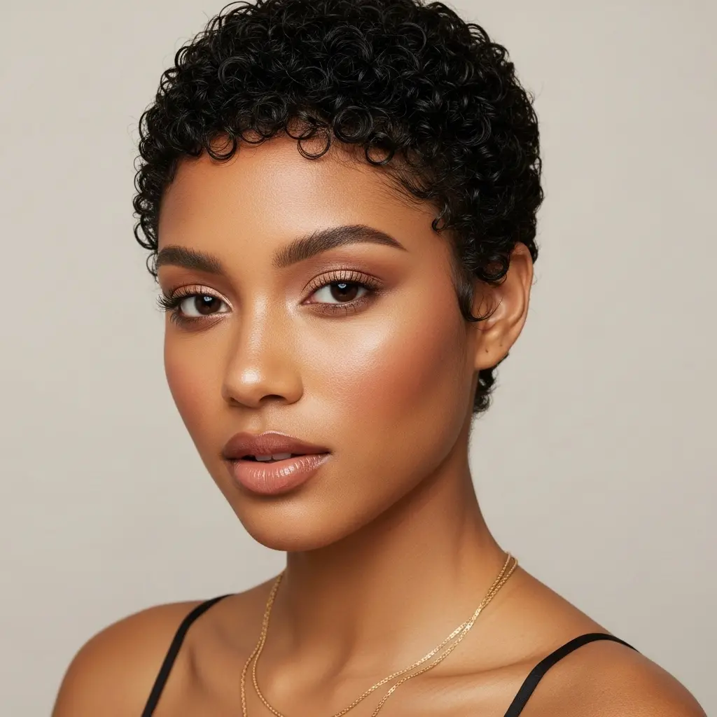 #3 Very Short Pixie for Curly Hair
