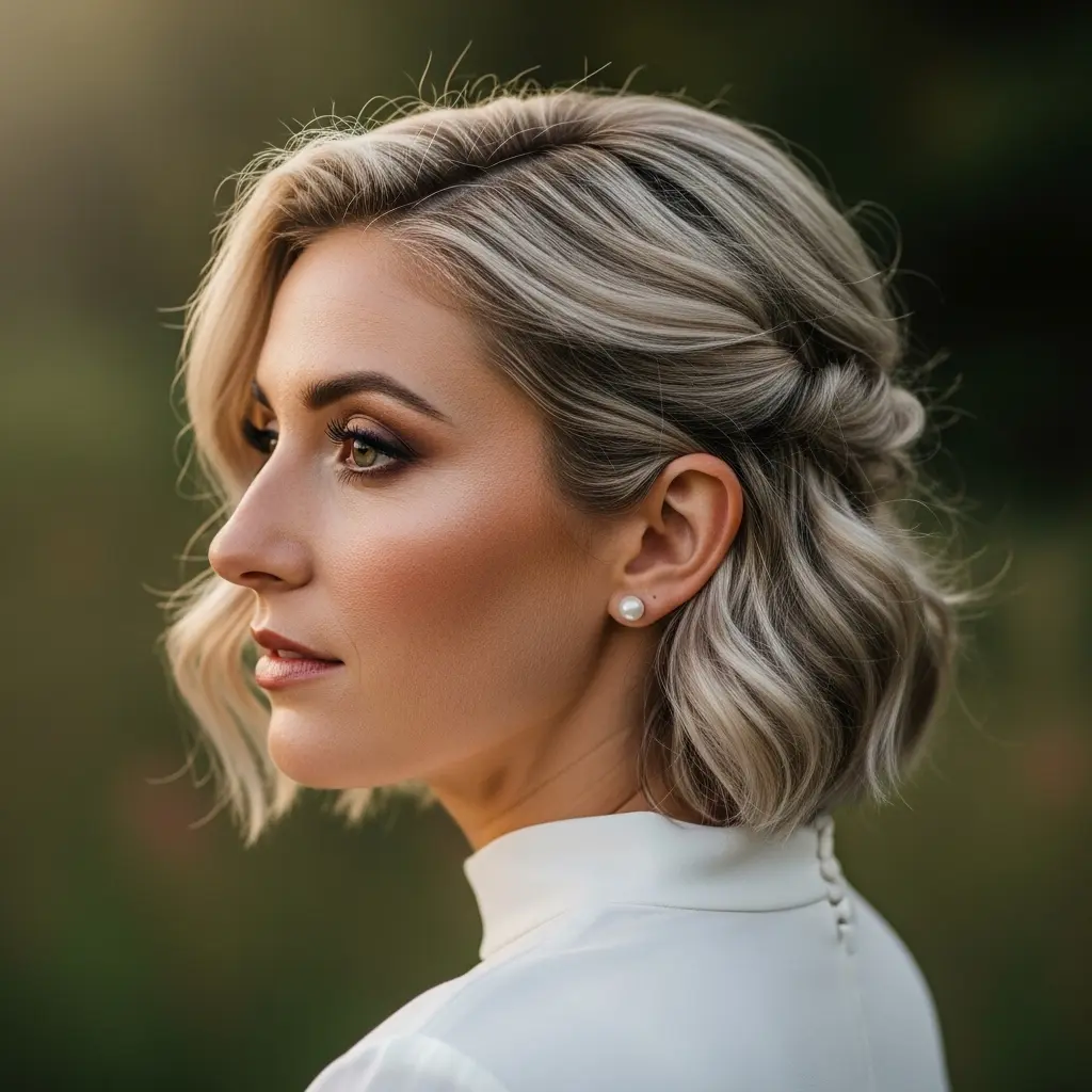 #4 Textured Waves and Twists for Mother of the Bride