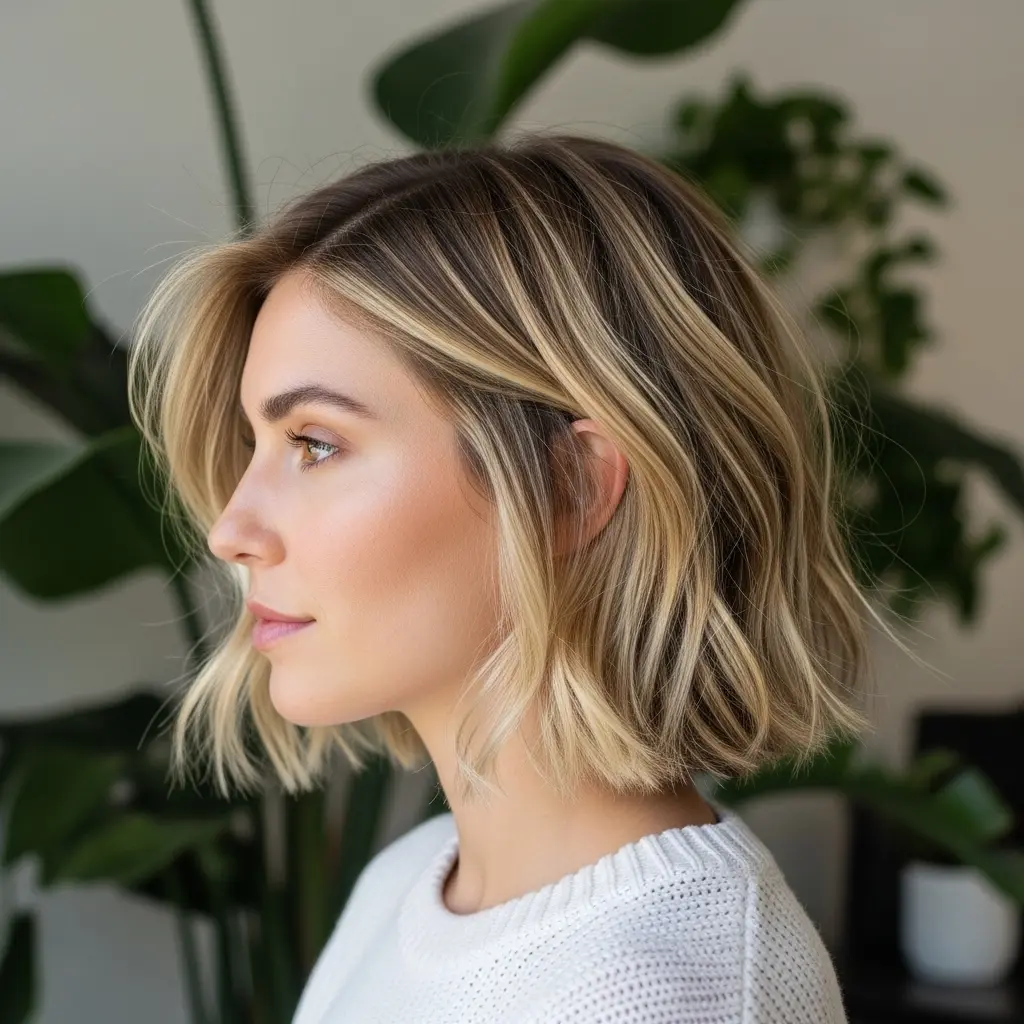 #4 Italian Bob with Subtle Beachy Waves