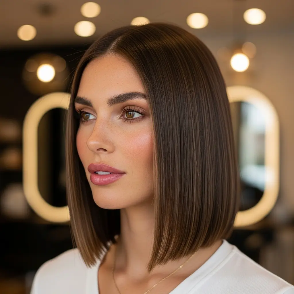 #4 Slimming Angled Long Bob
