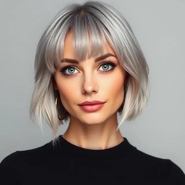 #4 Short-Length Bullet Bob for Oval Faces