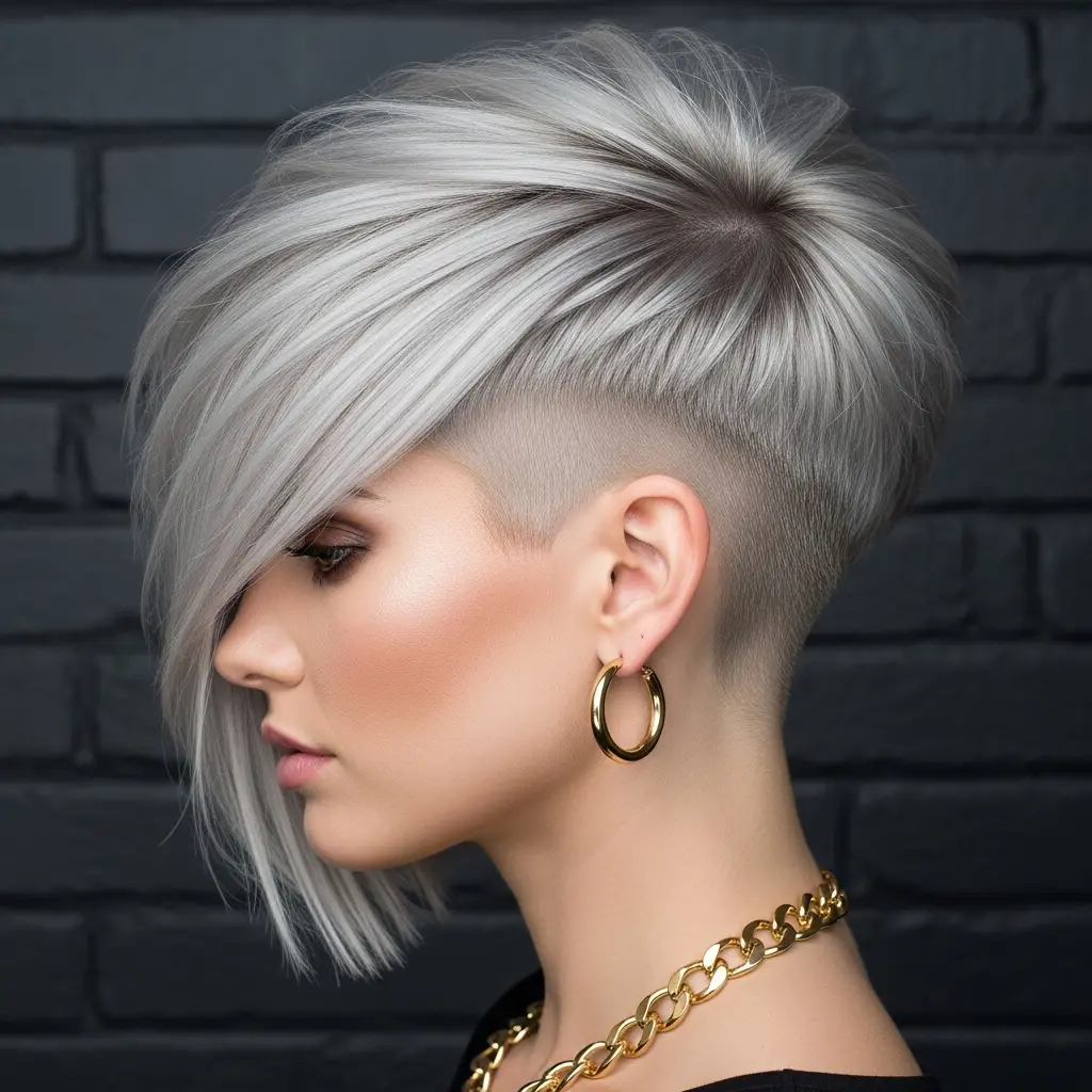 #6 Jaw-Length Edgy Choppy Bob