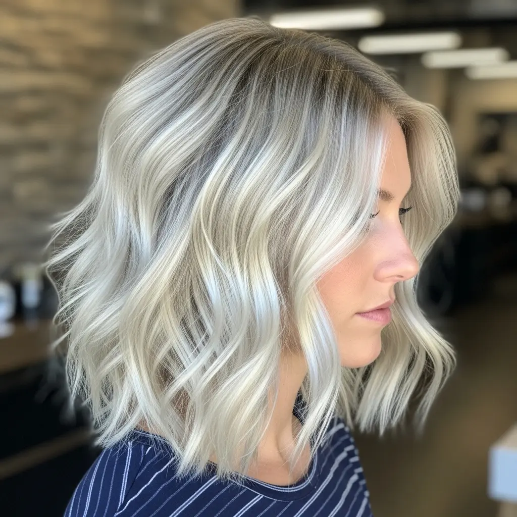 #7 Wavy Lob with Piece-y Layers