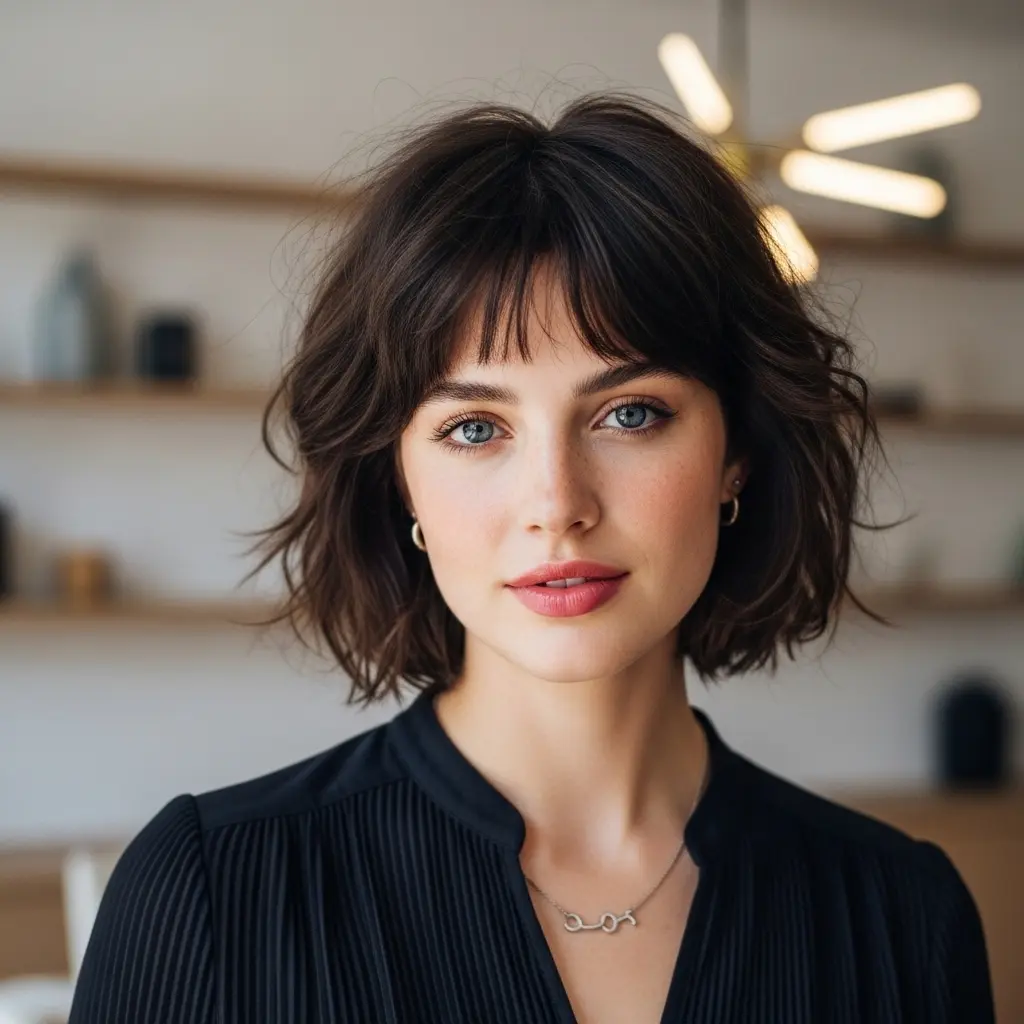 #8 Short Bullet Hair with Wispy Bangs