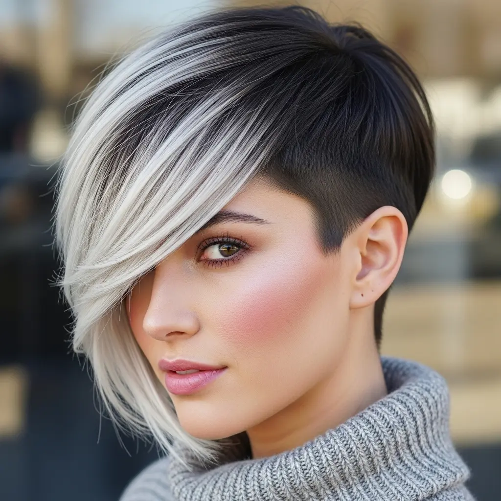 #10 Edgy Pixie Bob with Long Bangs