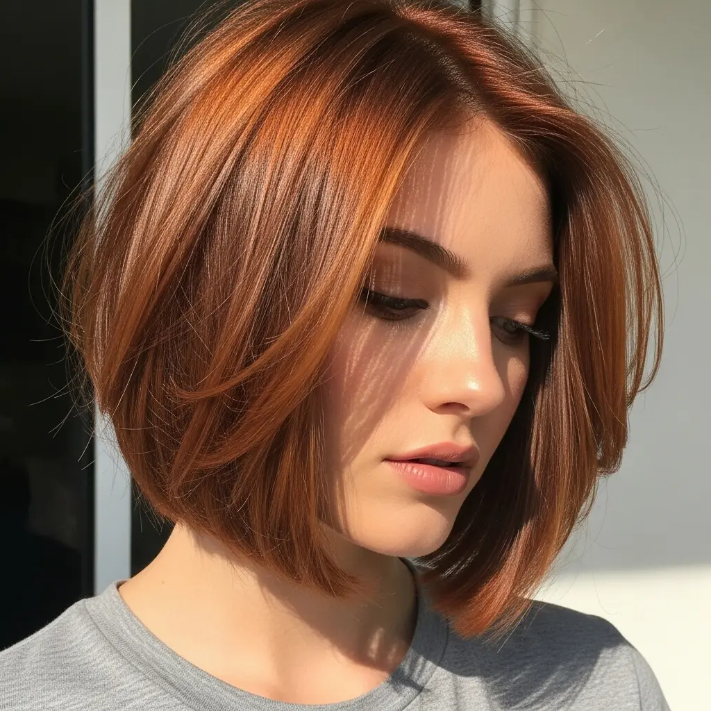 #11 Short Blunt Cut with Wispy Layers