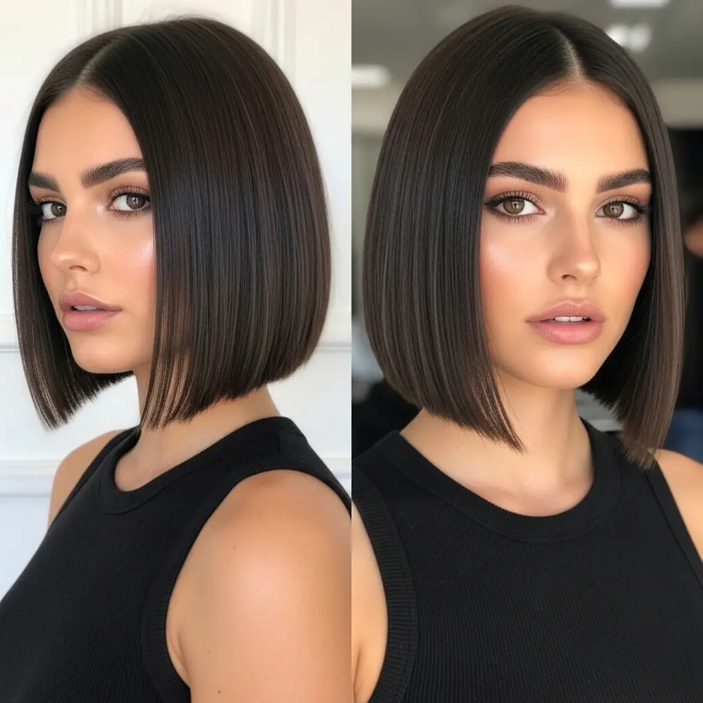 #14 Blunt Bob with a Slight Bend