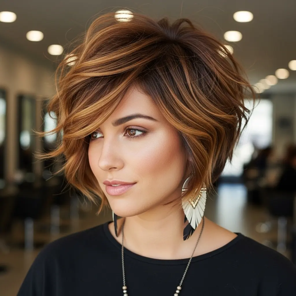 #15 Long Choppy Pixie Bob