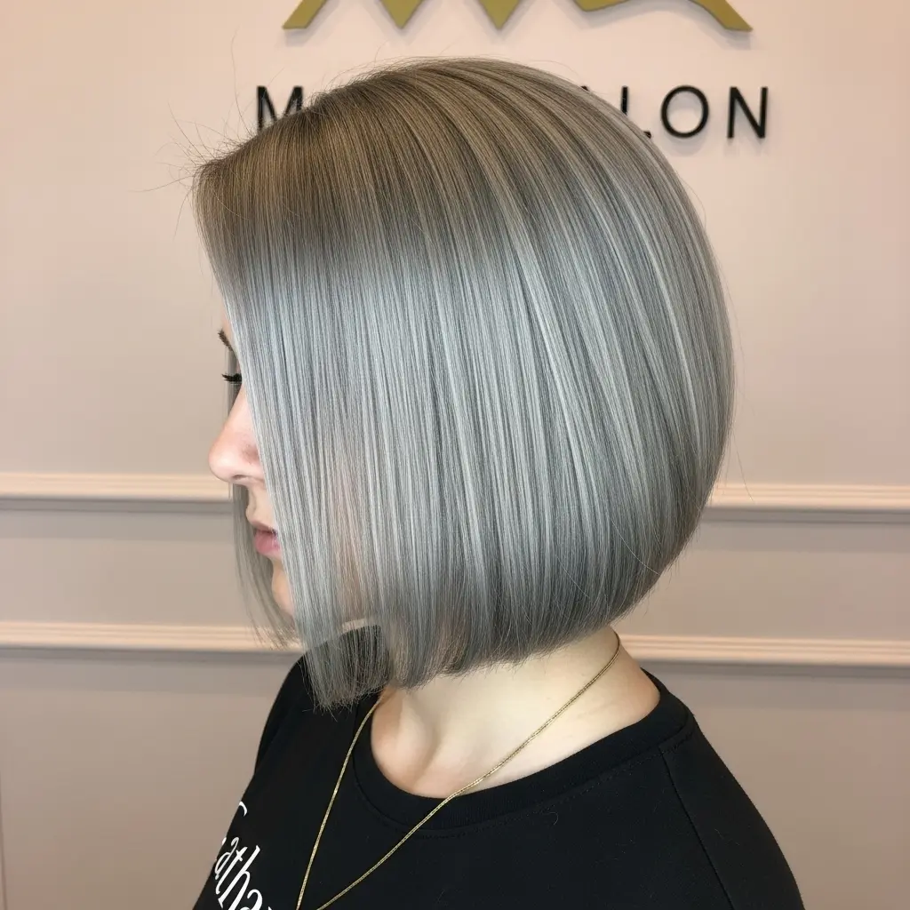 #3 Short-Length Ash Grey Bob