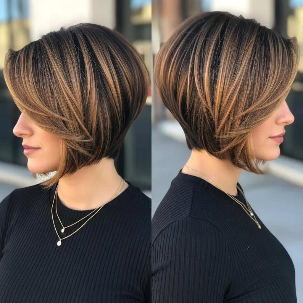 #9 Long Inverted Pixie Bob Haircut