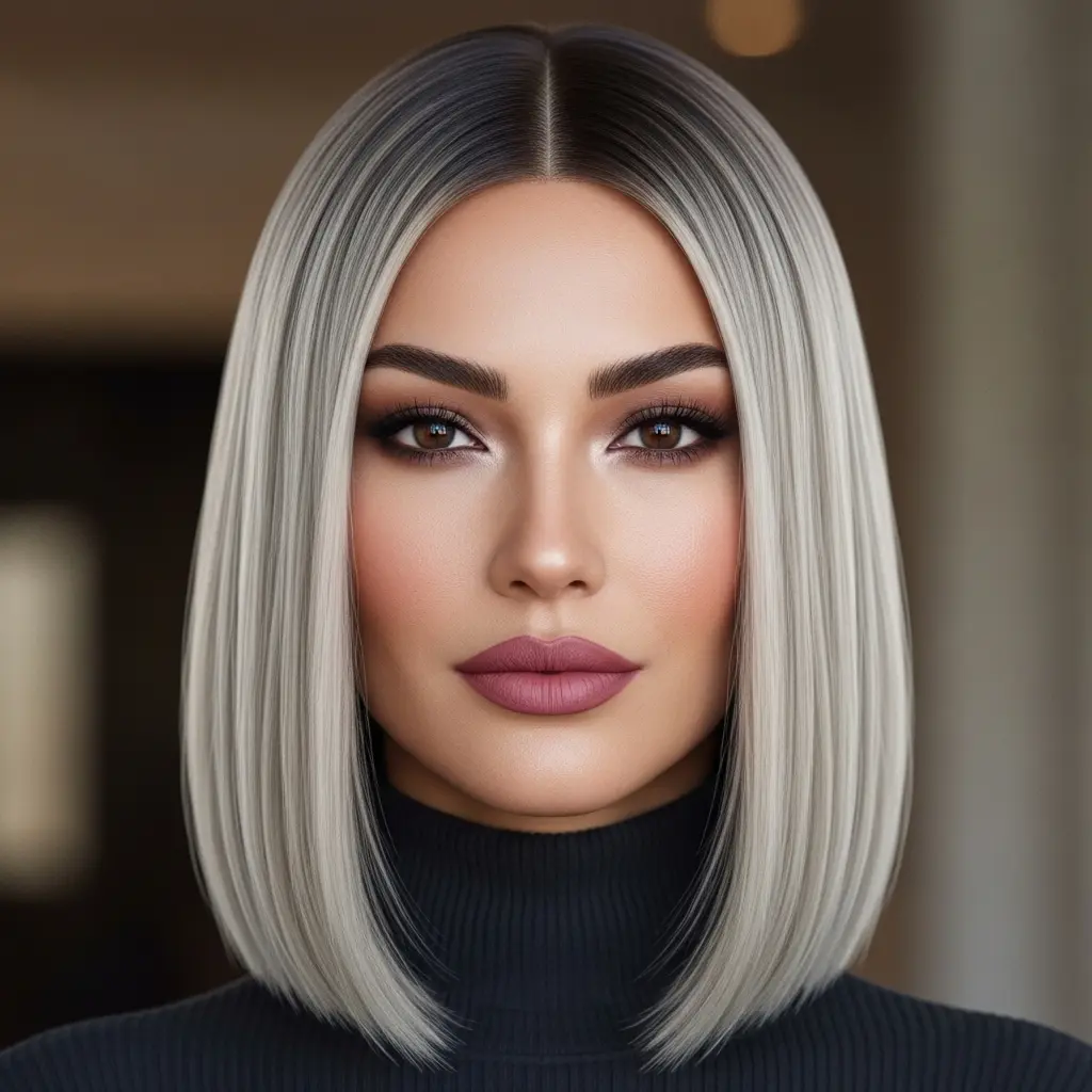 #12 Sleek Slob Ombre Hairstyle