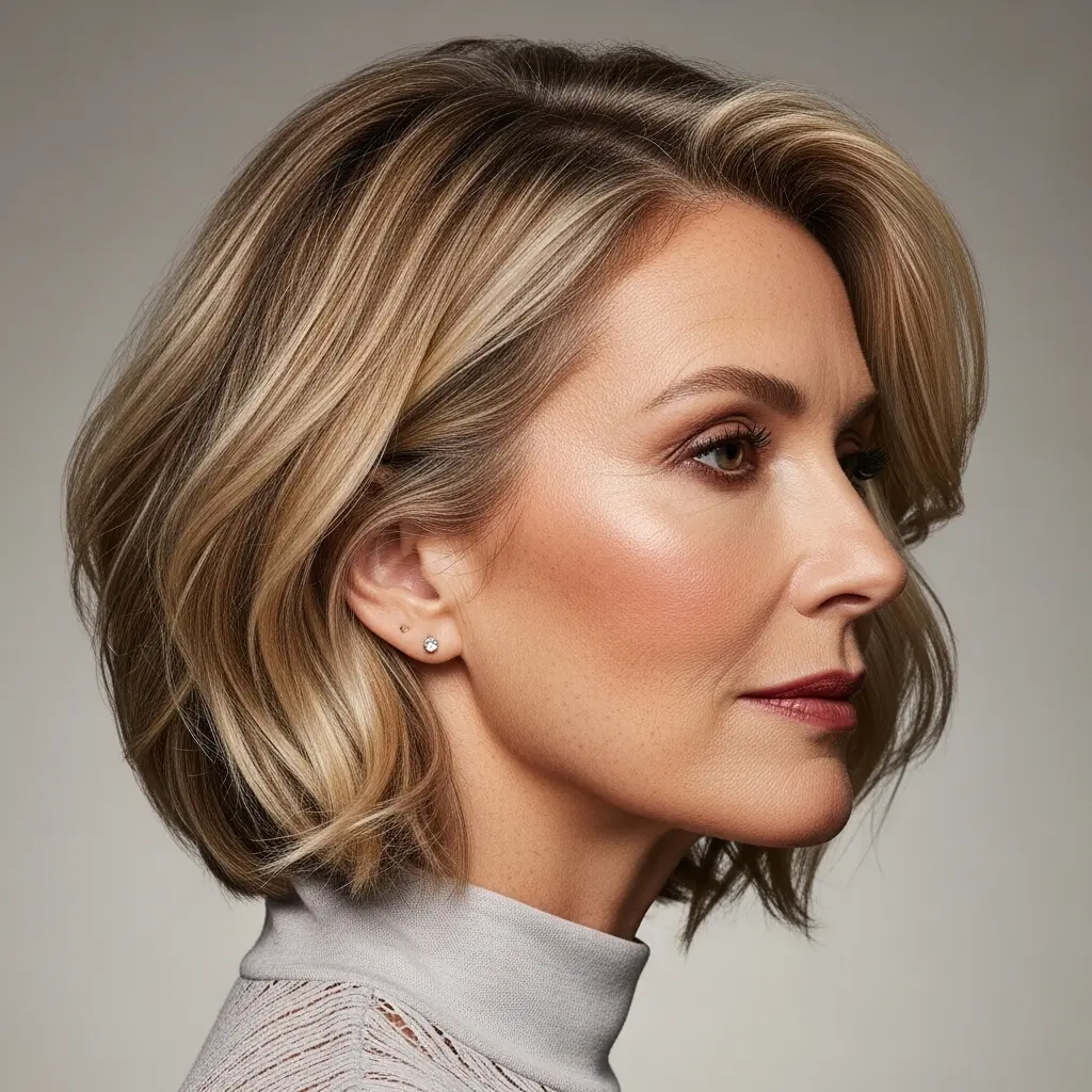 #15 Choppy Bob for Fine Hair Over 50