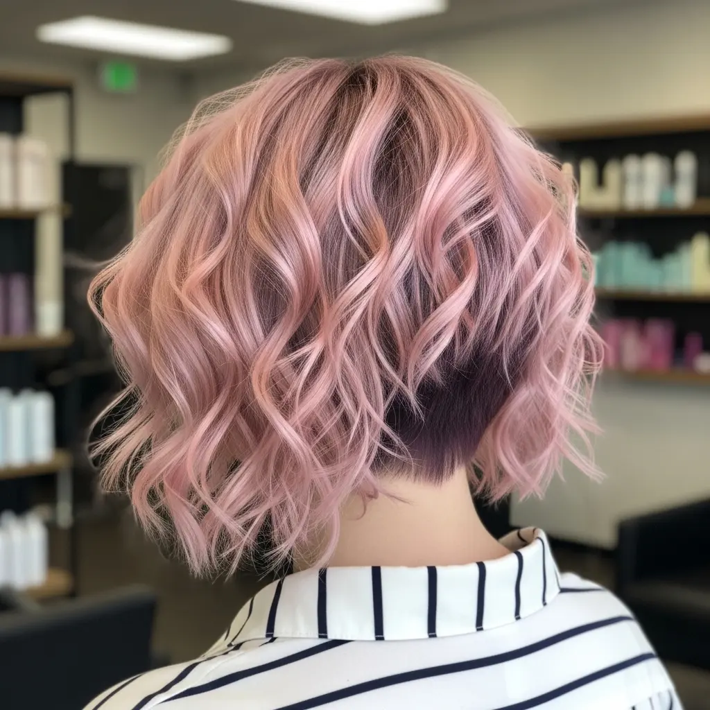 #11 Perfectly Pink Tousled Bob
