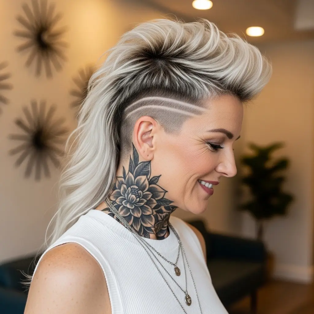 #13 Punk Rock Undercut Pixie Mullet