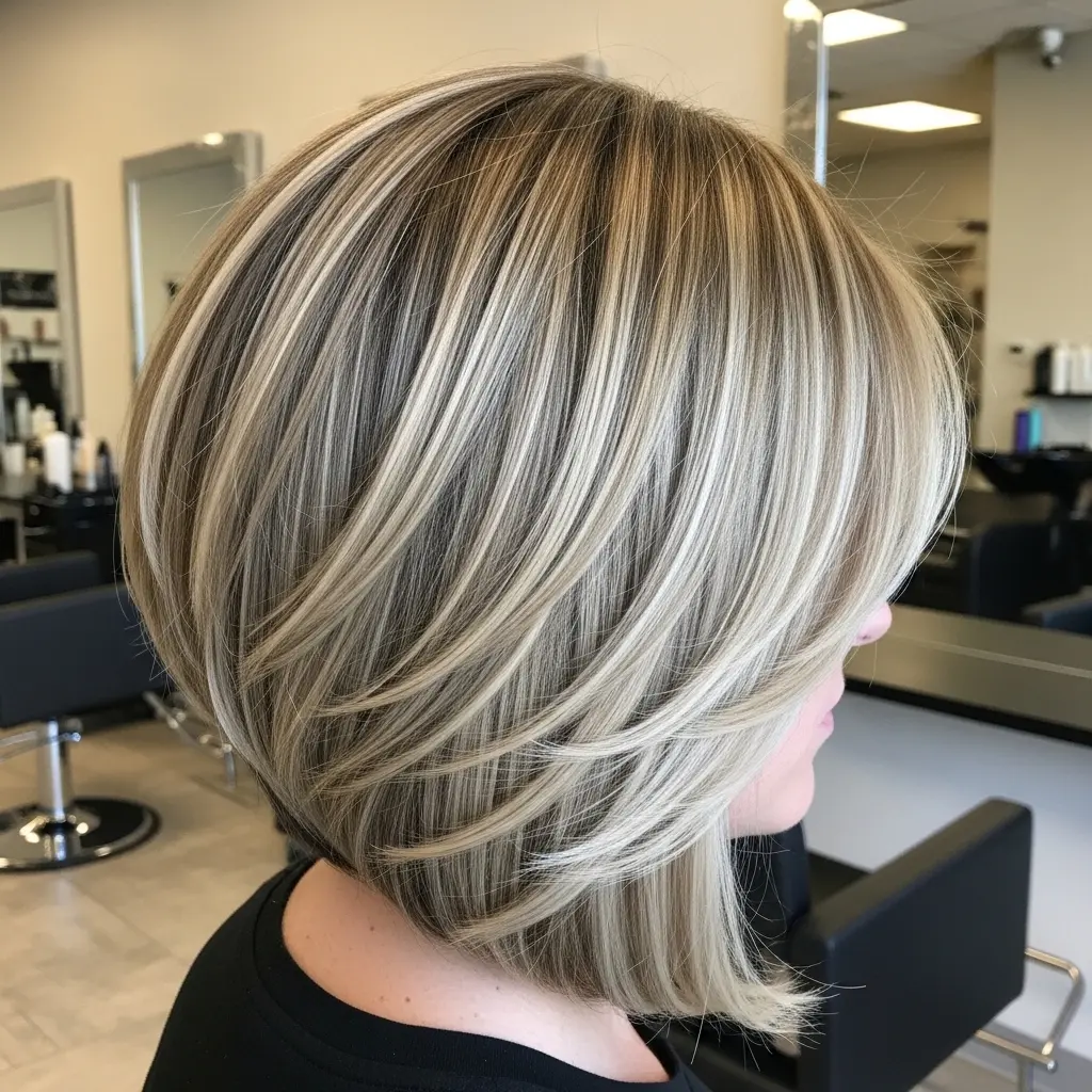 #14 Blonde Thick Bob with Piece-y Layers