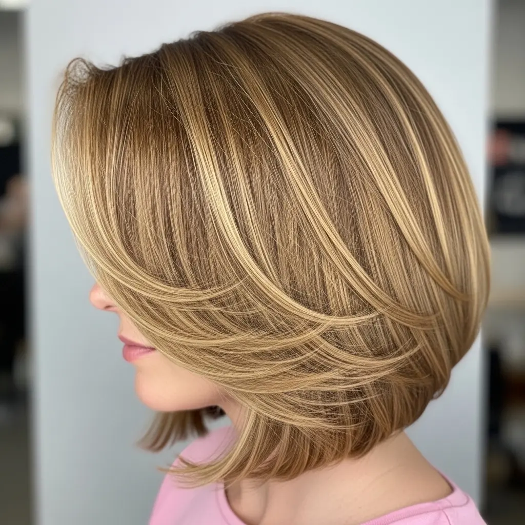 #16 Warm Brown Bob for Straight Fine Hair