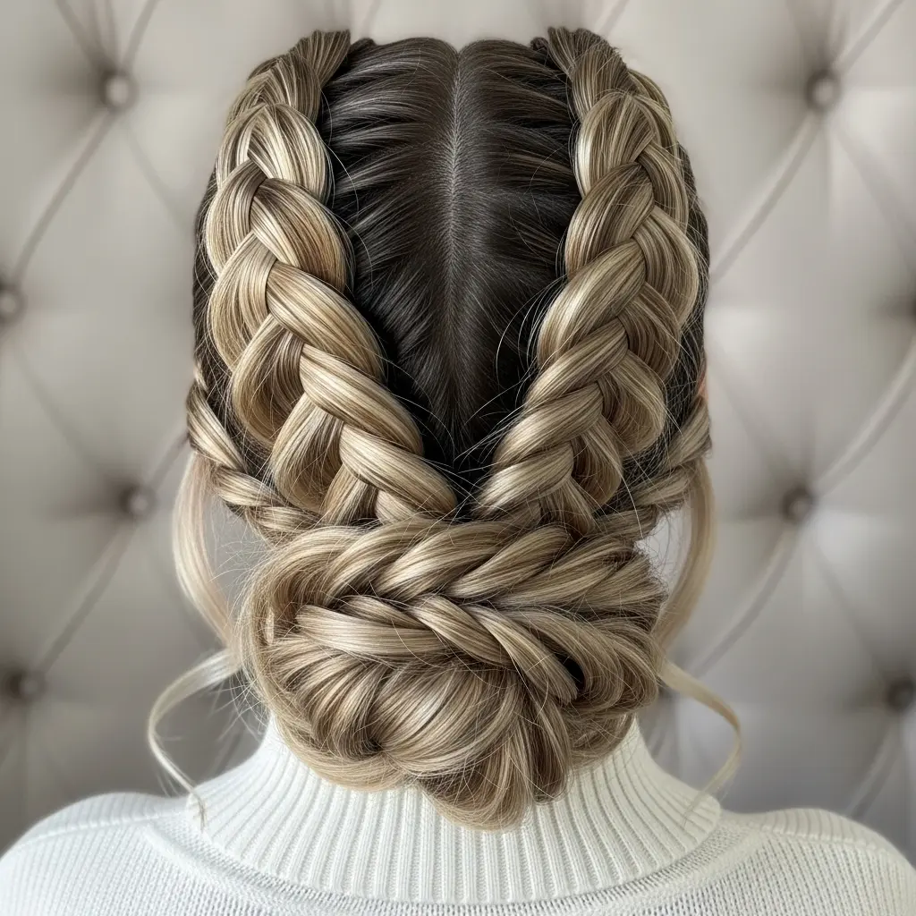 #16 Trendy Double Dutch Updo