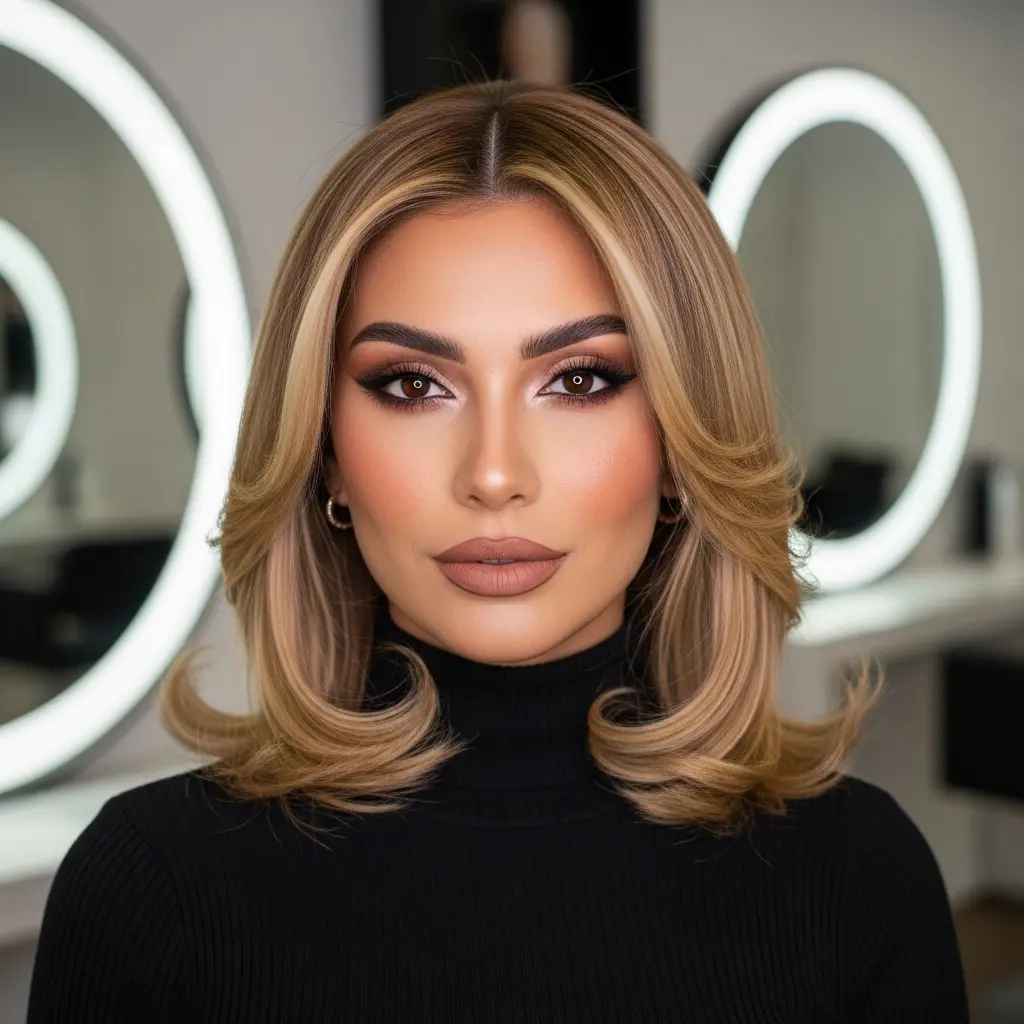 #16 Long Layers on Mid-Length Hair