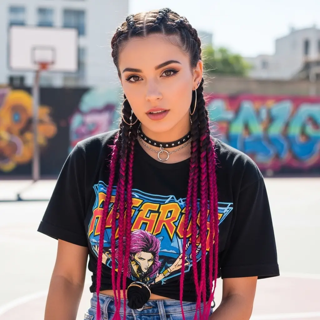 #16 Jumbo Braids with Color Combo for Teens