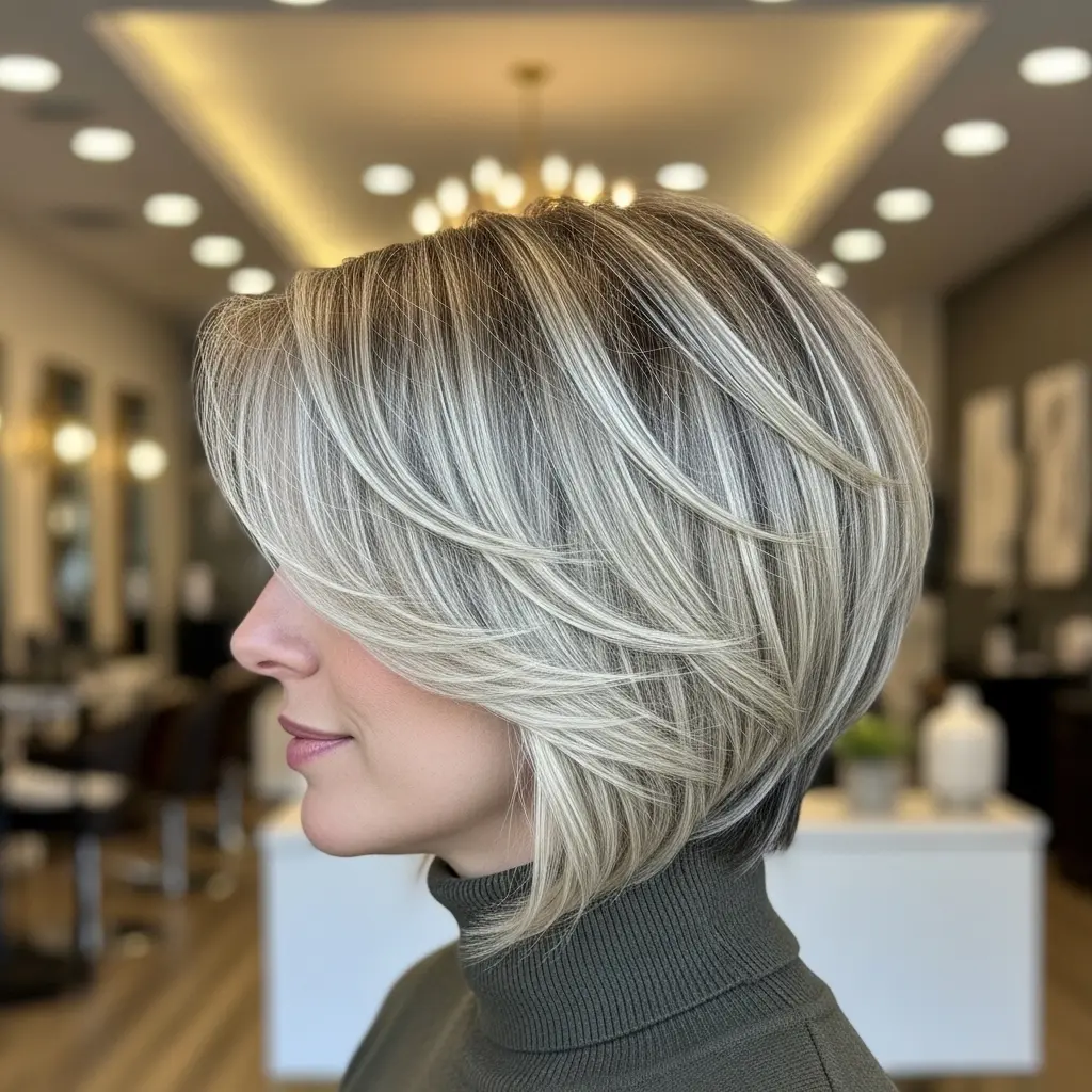 #17 Wispy Jaw-Length Cut with Layers