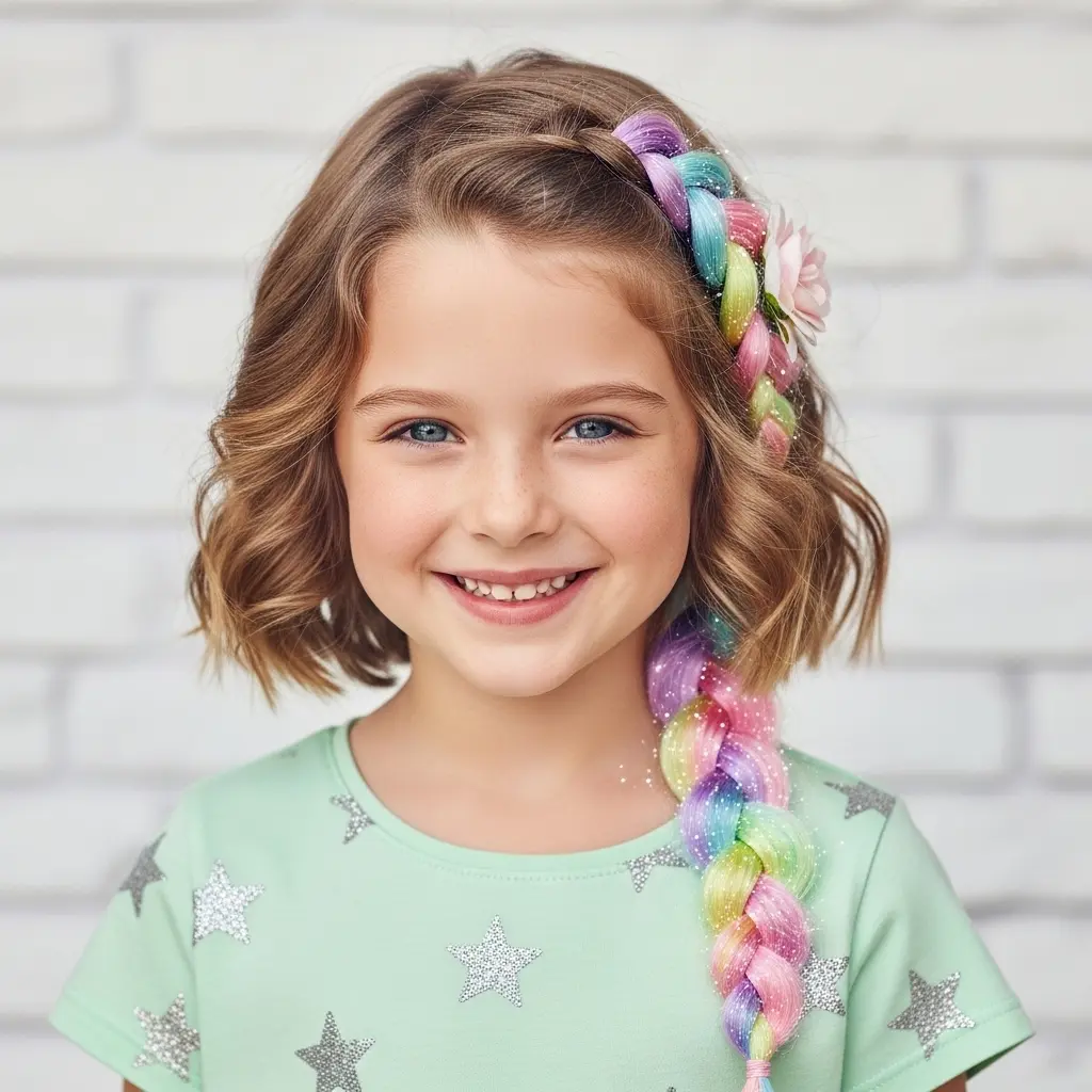 #19 Charming Pastel Braided Crown with Soft Waves