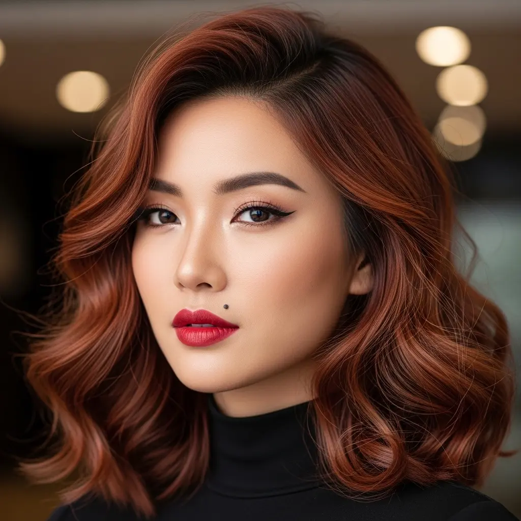 #19 Asian-Inspired Ginger Copper Hair