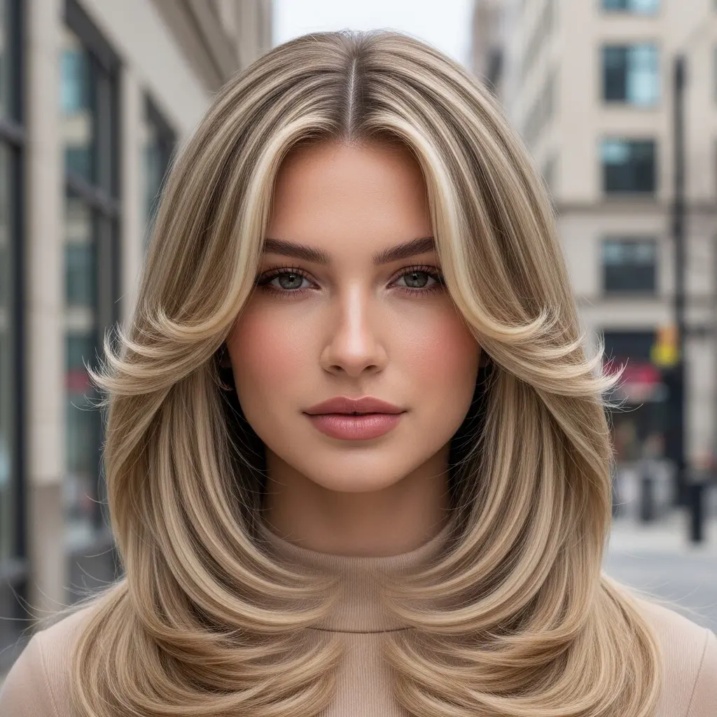 #2 Center Parted with Long Layers