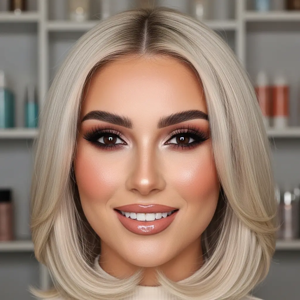 #20 Gorgeous Blonde Face-Framing Cut